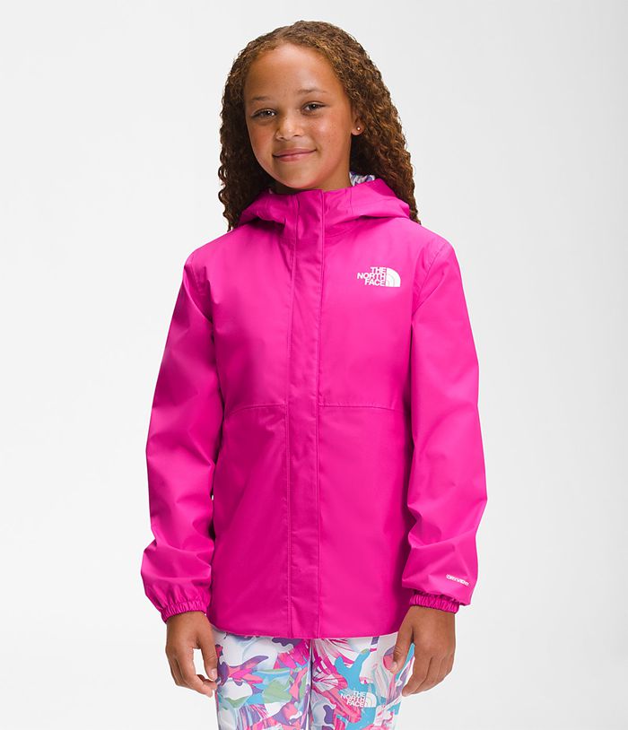 The North Face Jacket Antora Rain Pink - Girls - Thailand DSBYF-4258